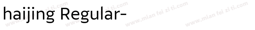 haijing Regular字体转换
